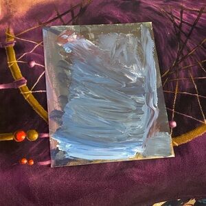 Abstract Blue and Gray Art Piece